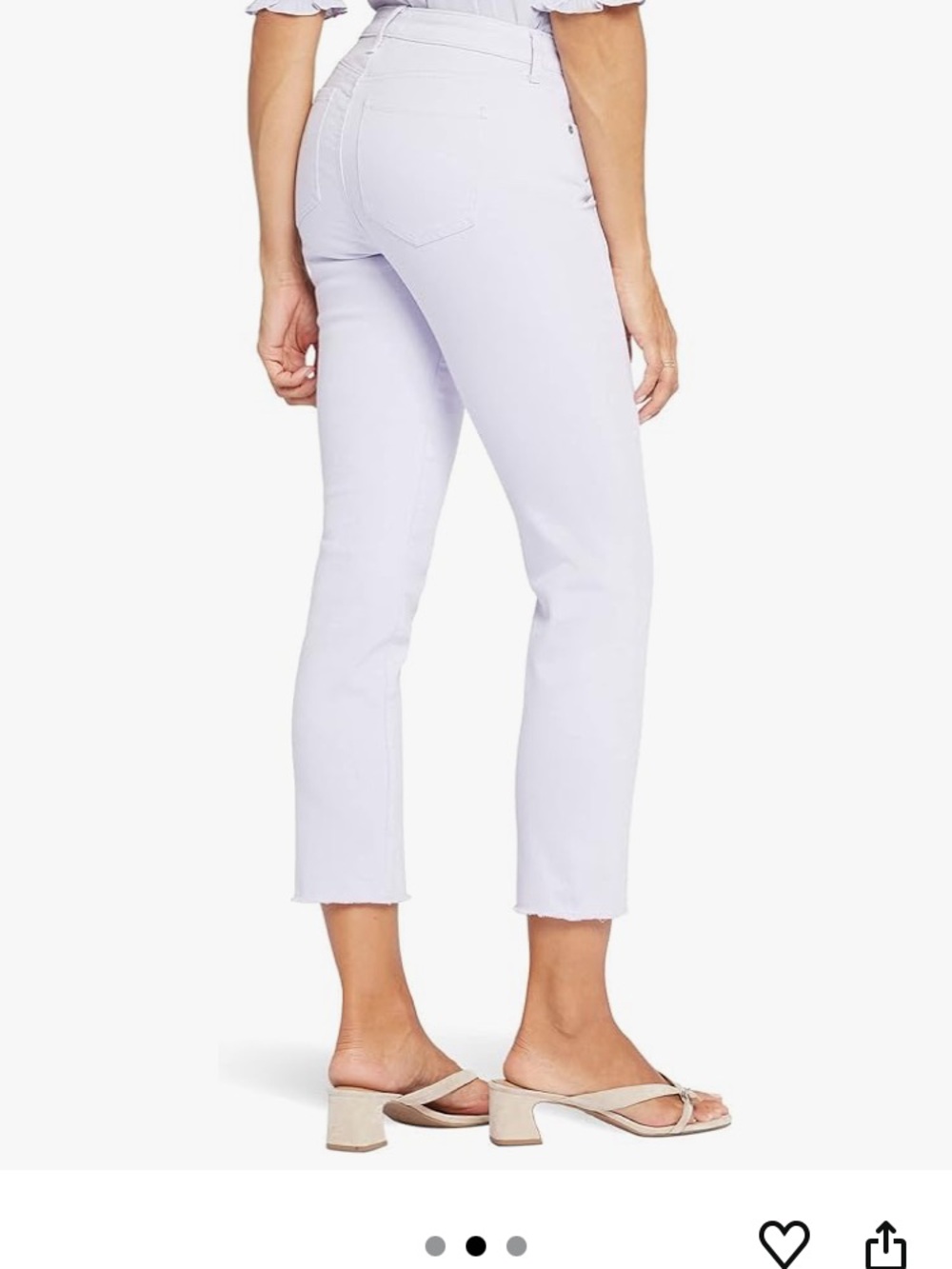 NYDJ Sheri Fray Hem lavender jeans